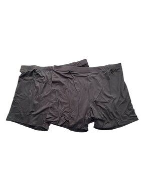 Womens Boxer Shorts XXL 2-Pack Dark Gray Polyester Elastane Stretch NWOT